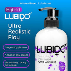 Lubido Hybrid creamy gel lubricant bottle