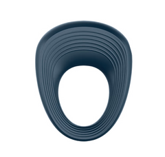 Close-up of Satisfyer vibrating ring showing smooth silicone finish – KSutra wellness store