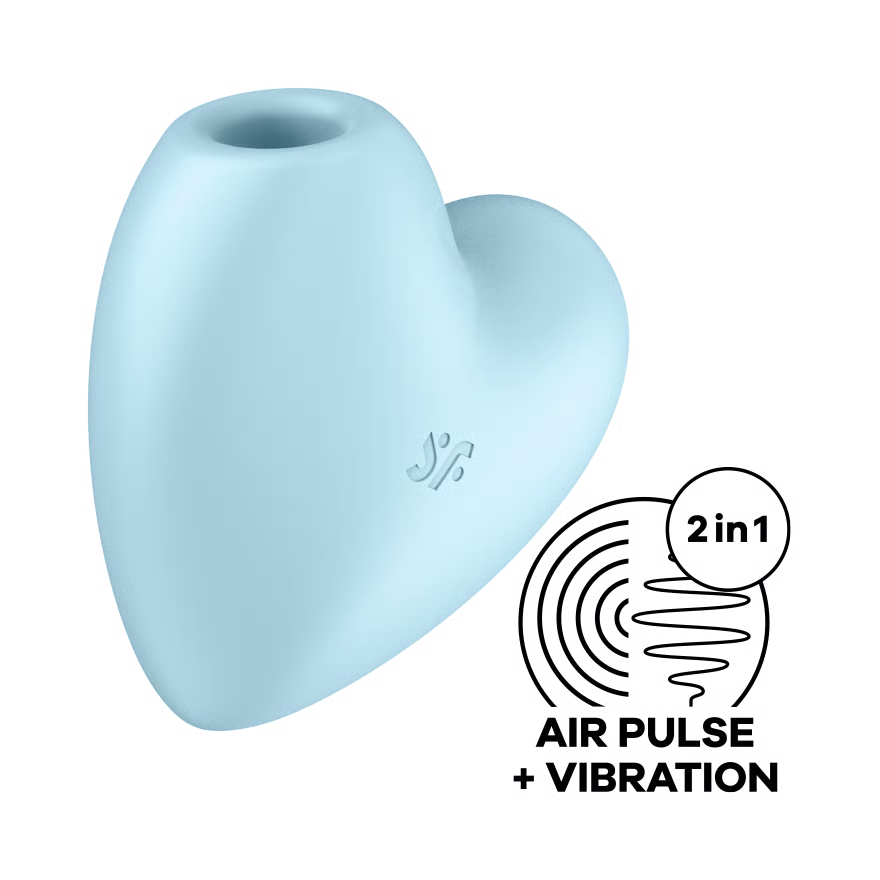 Satisfyer Cutie Heart Blue air pulse vibrator