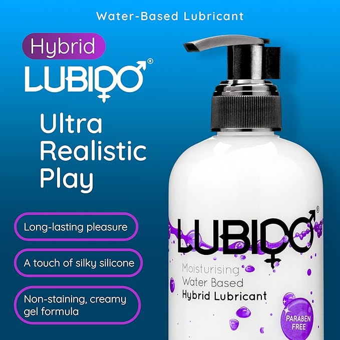 Lubido Hybrid creamy gel lubricant bottle