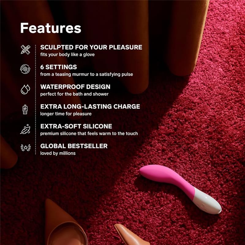 LELO Mona 2 Cerise product with features listed