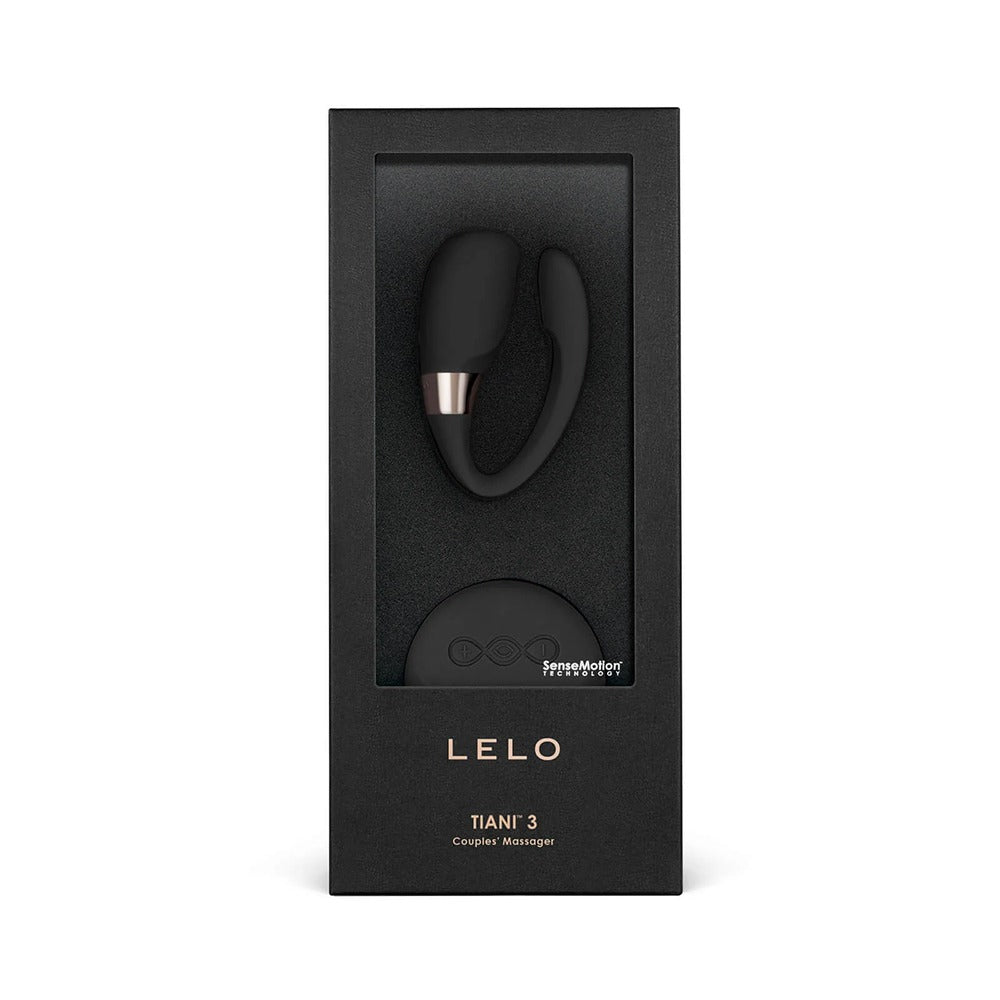LELO Tiani 3 couples massager in Pitch Black with remote control