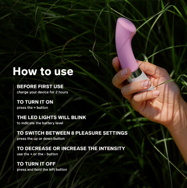LELO Gigi 2 silicone G-spot massager with how to use