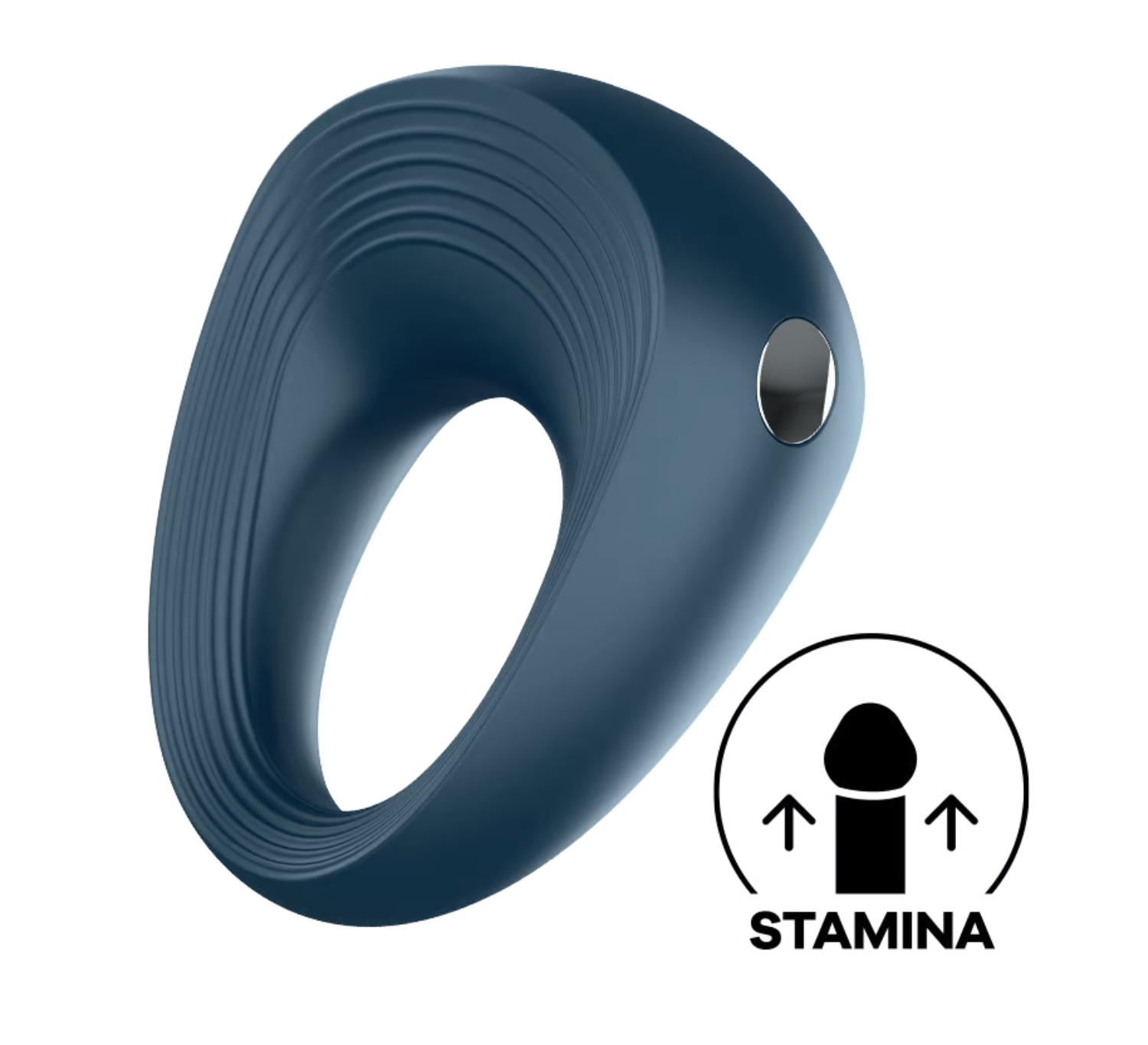 Satisfyer Ring 2 Power Ring in blue with ergonomic, classically rounded design â€“ KSutra UK