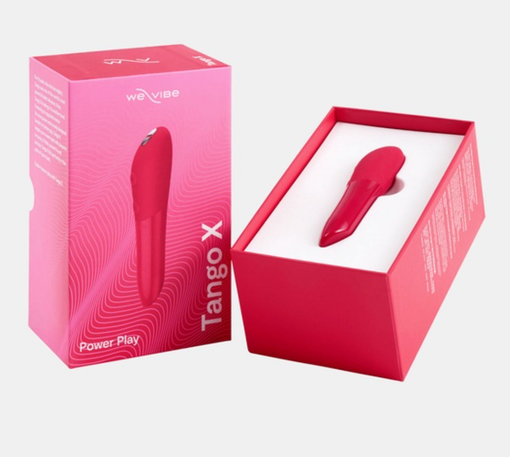 We-Vibe Tango rechargeable bullet vibrator on charger