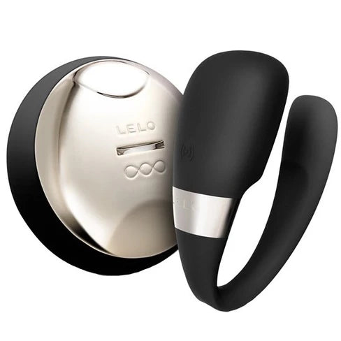 LELO Tiani 3 Pitch Black couples toy close-up